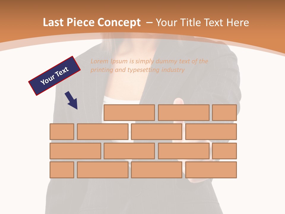 Caucasian Person Isolate PowerPoint Template