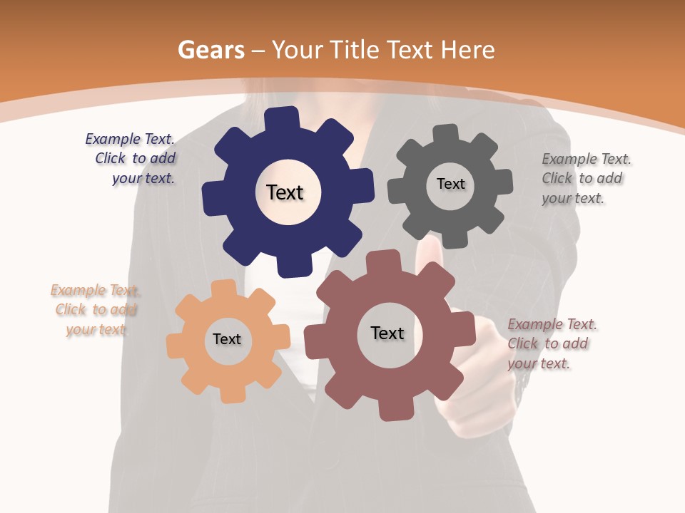 Caucasian Person Isolate PowerPoint Template