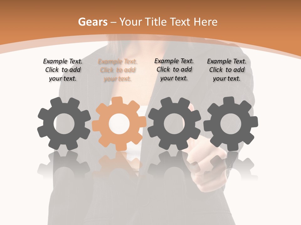 Caucasian Person Isolate PowerPoint Template