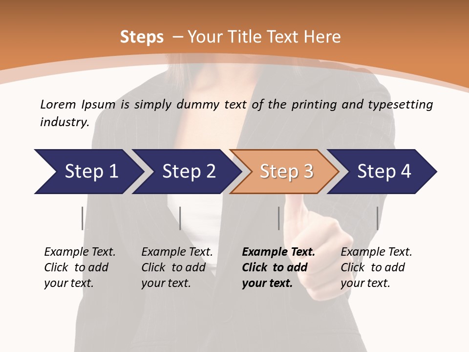 Caucasian Person Isolate PowerPoint Template