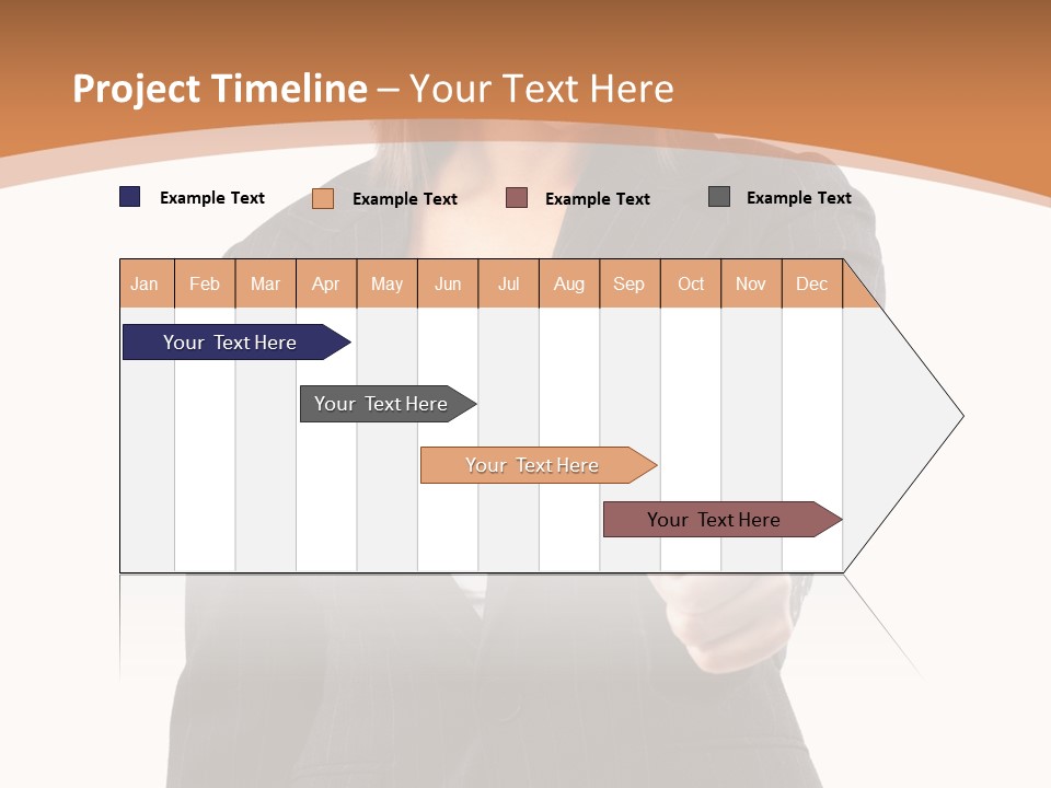 Caucasian Person Isolate PowerPoint Template