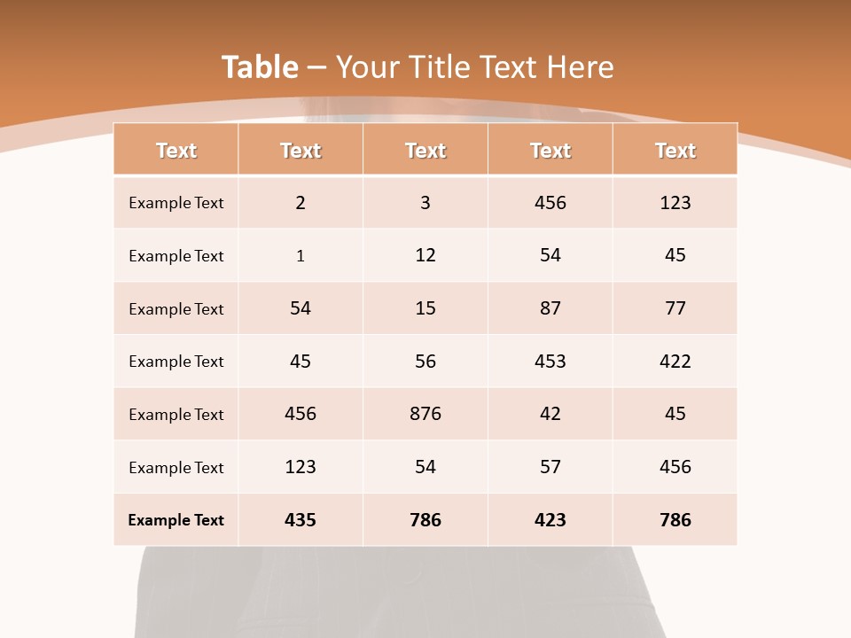Caucasian Person Isolate PowerPoint Template