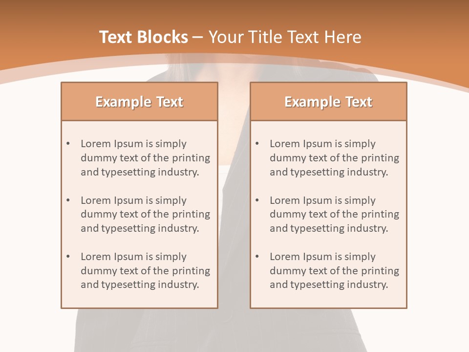 Caucasian Person Isolate PowerPoint Template
