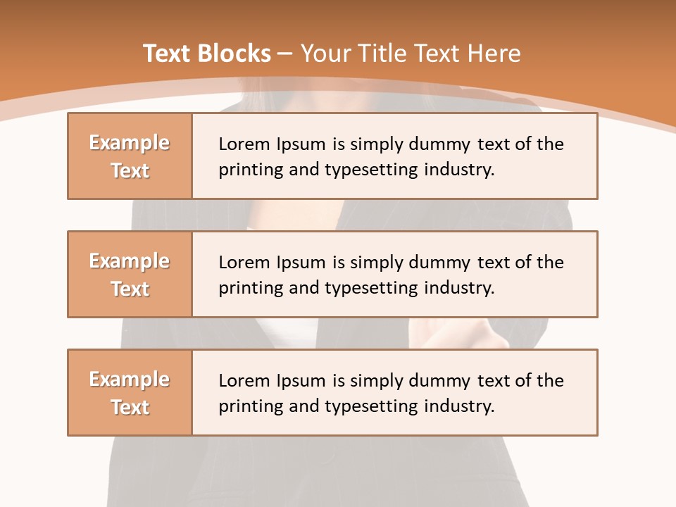 Caucasian Person Isolate PowerPoint Template
