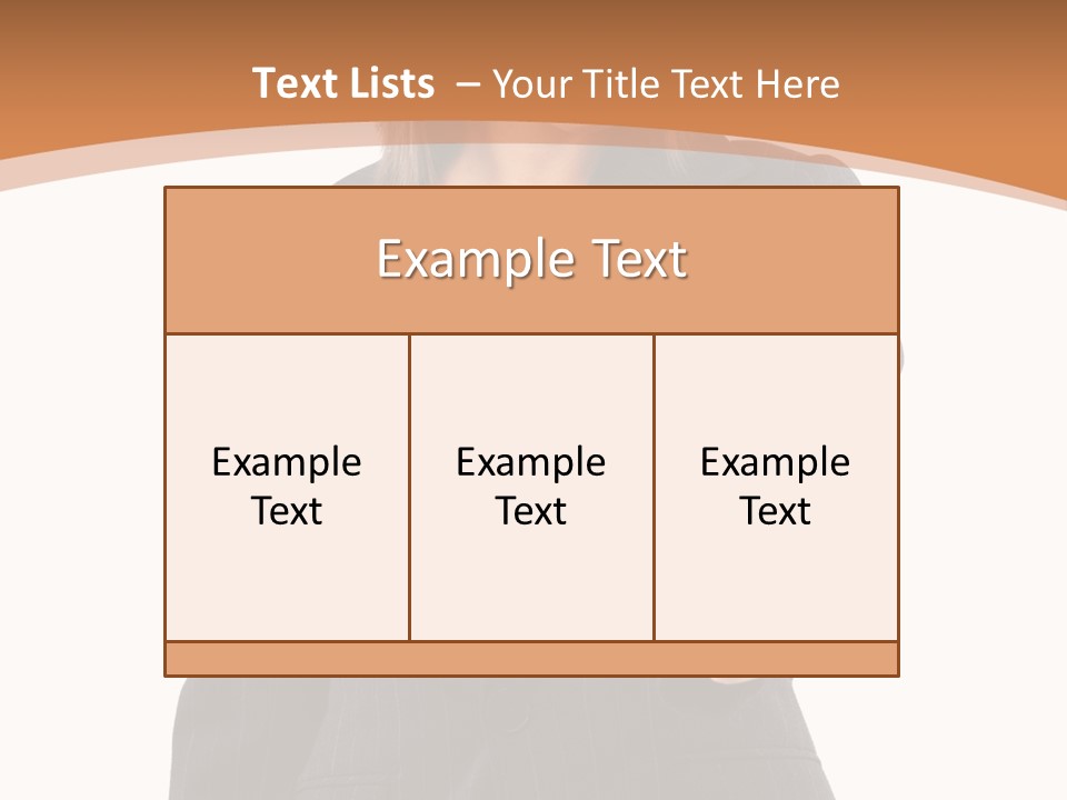 Caucasian Person Isolate PowerPoint Template