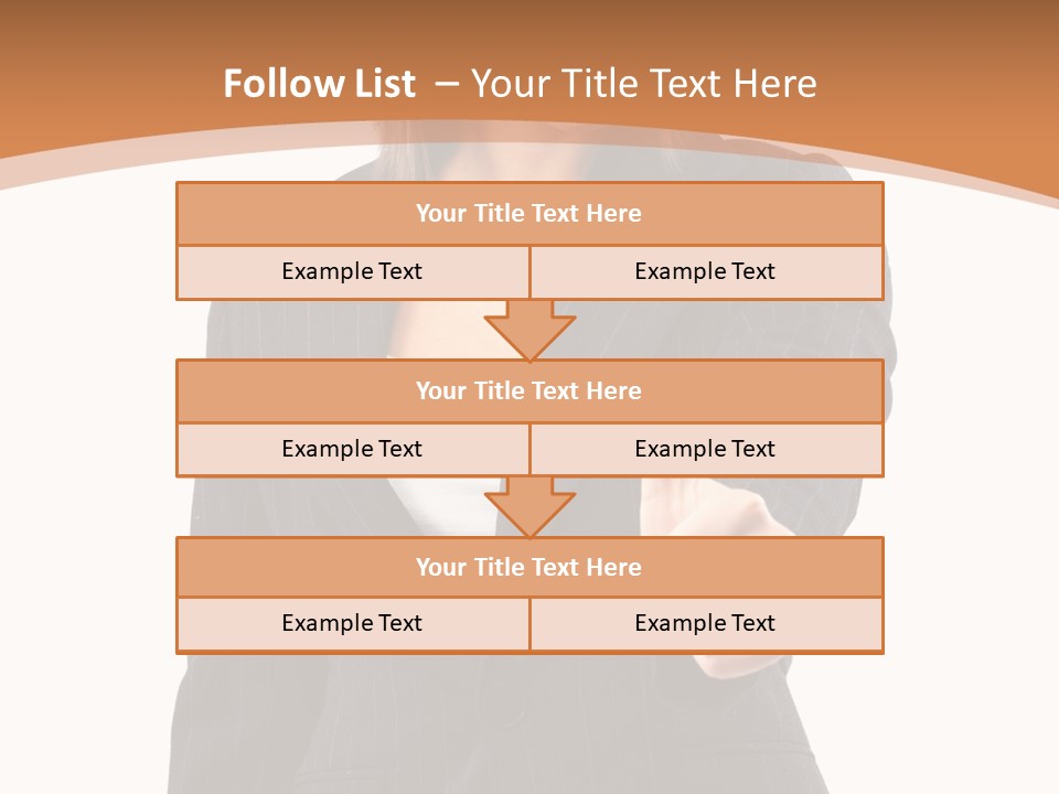 Caucasian Person Isolate PowerPoint Template