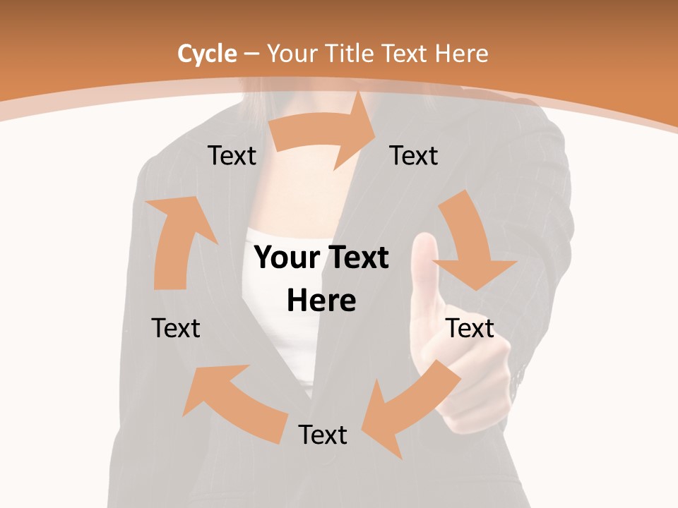 Caucasian Person Isolate PowerPoint Template