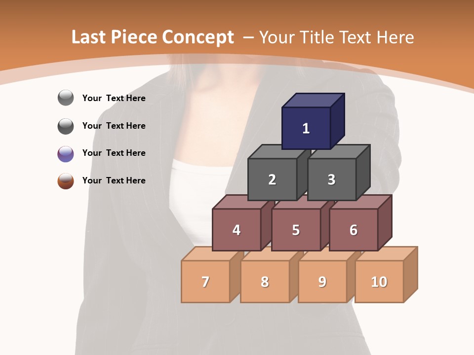 Caucasian Person Isolate PowerPoint Template