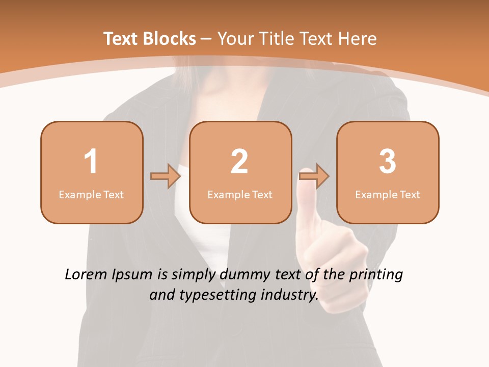 Caucasian Person Isolate PowerPoint Template