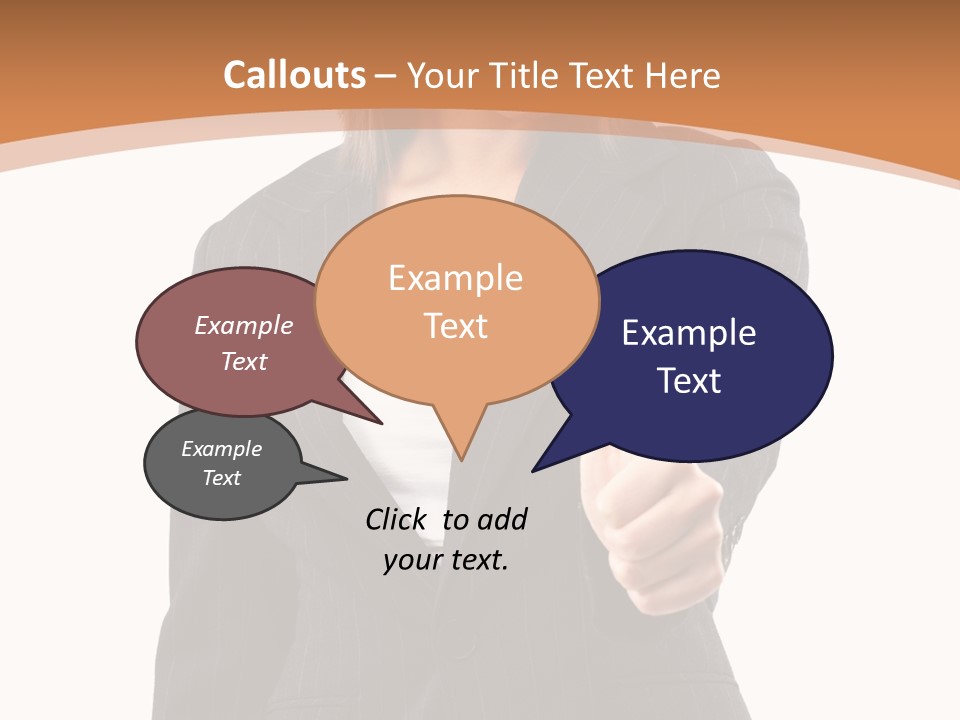 Caucasian Person Isolate PowerPoint Template