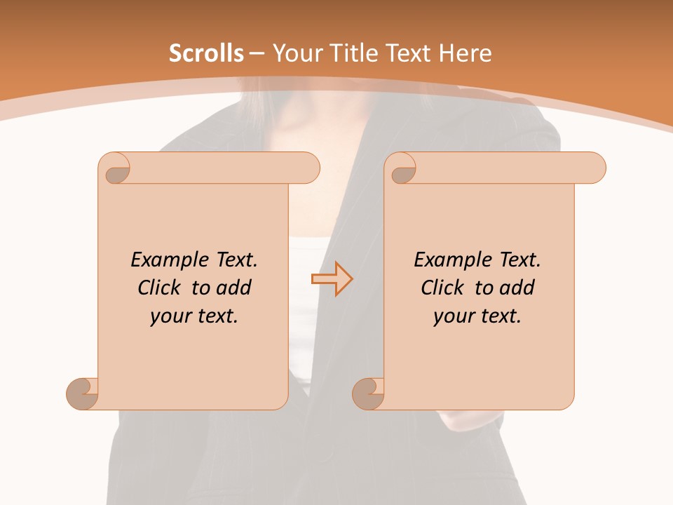Caucasian Person Isolate PowerPoint Template