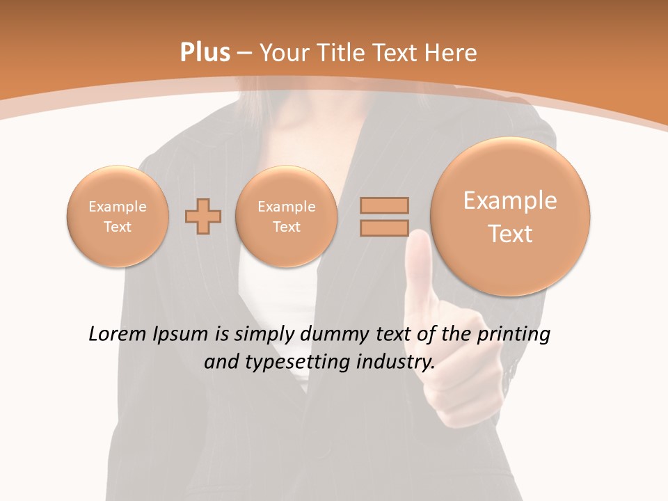 Caucasian Person Isolate PowerPoint Template