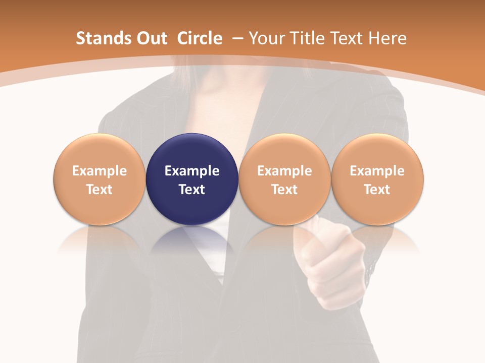 Caucasian Person Isolate PowerPoint Template