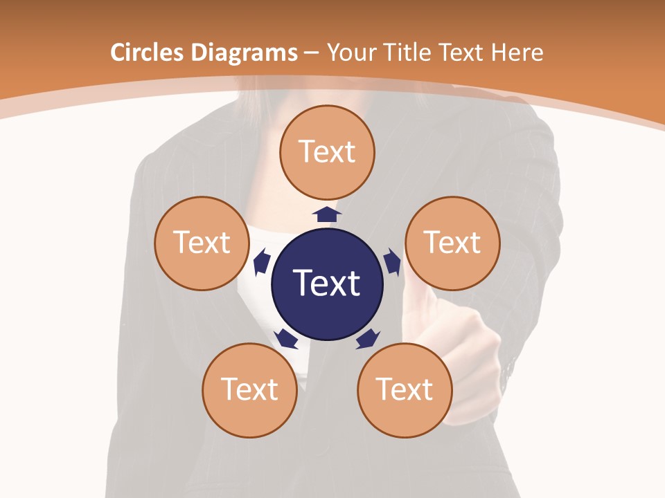 Caucasian Person Isolate PowerPoint Template