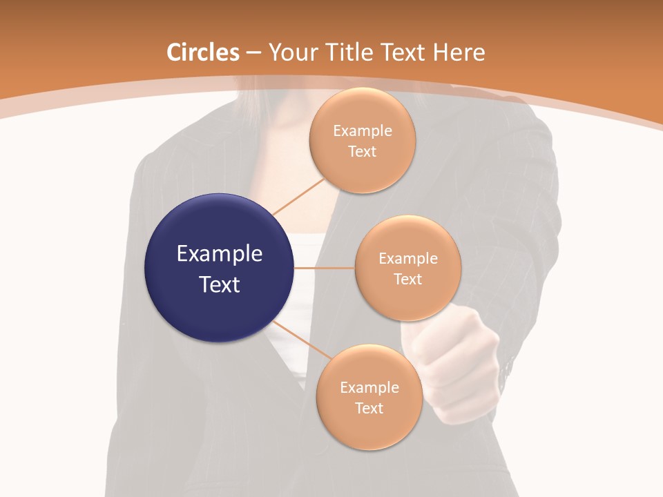 Caucasian Person Isolate PowerPoint Template