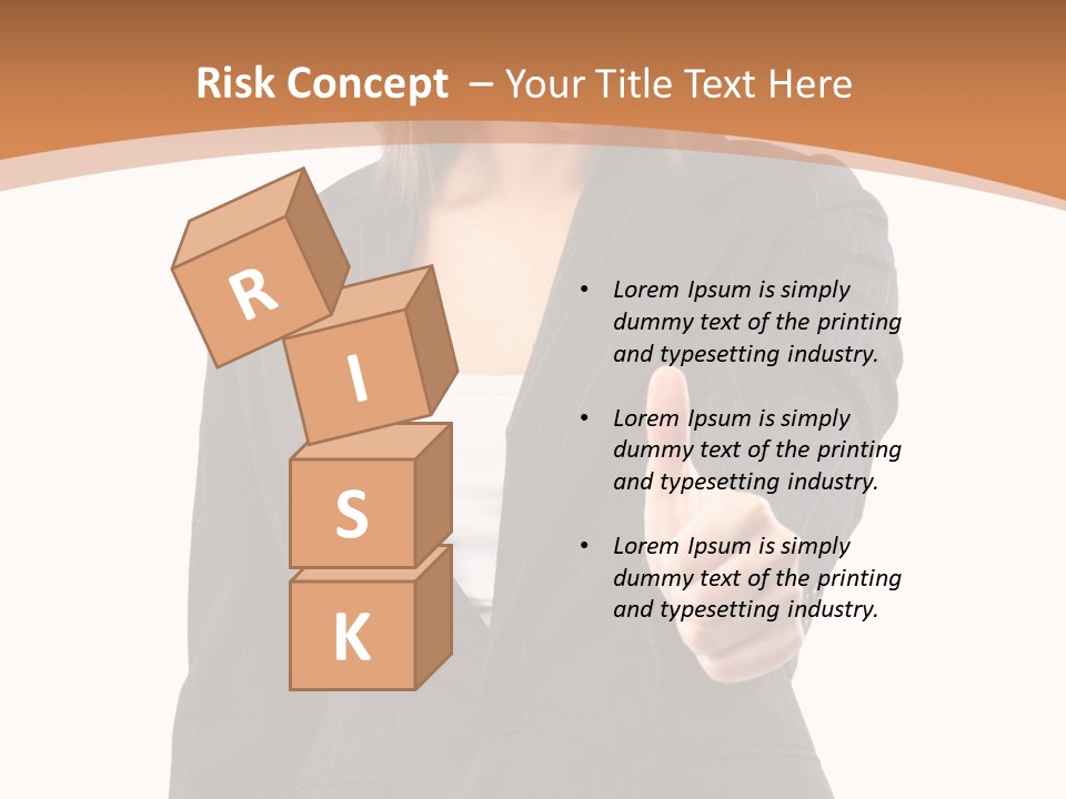 Caucasian Person Isolate PowerPoint Template