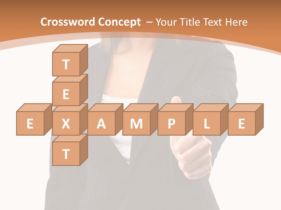 Caucasian Person Isolate PowerPoint Template