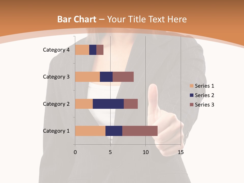 Caucasian Person Isolate PowerPoint Template