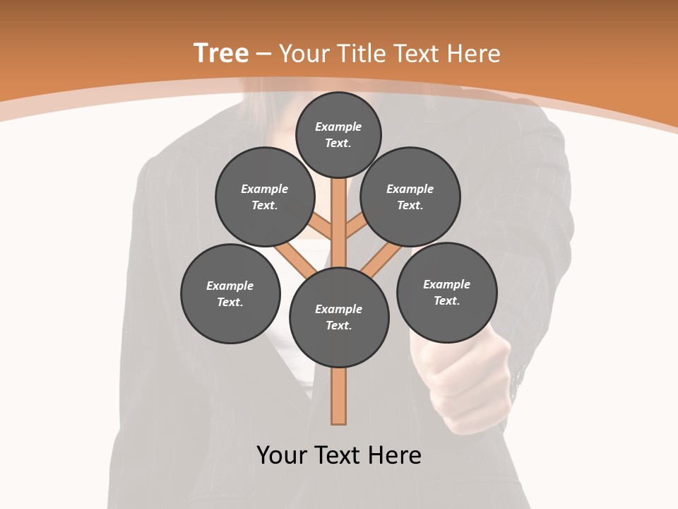 Caucasian Person Isolate PowerPoint Template