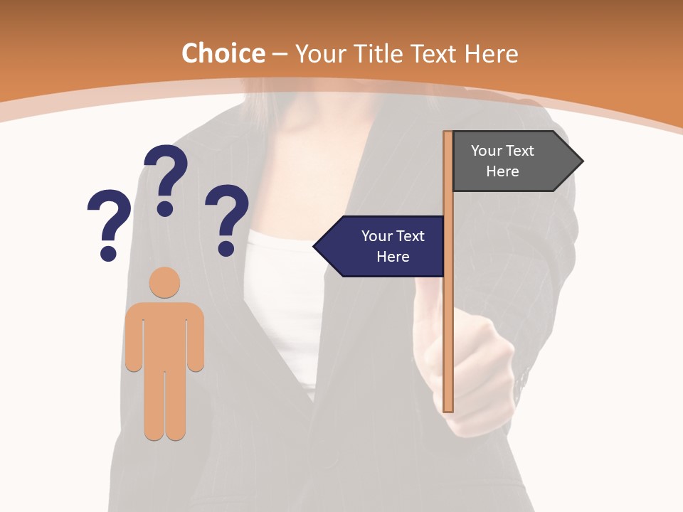 Caucasian Person Isolate PowerPoint Template