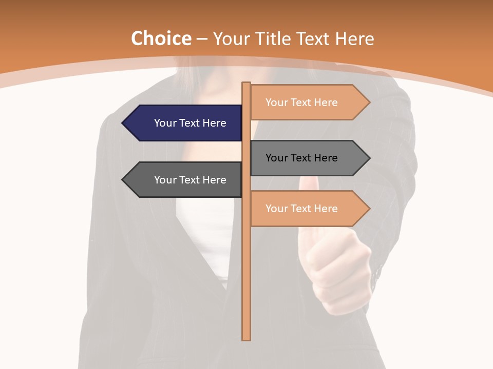 Caucasian Person Isolate PowerPoint Template
