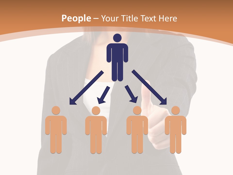 Caucasian Person Isolate PowerPoint Template