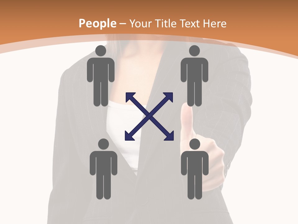 Caucasian Person Isolate PowerPoint Template