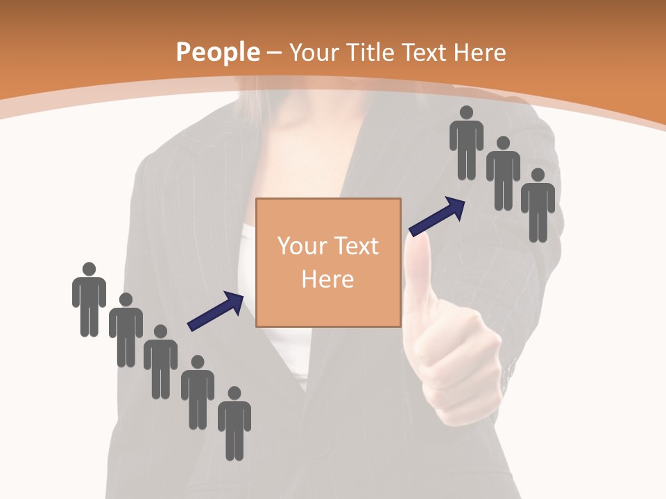 Caucasian Person Isolate PowerPoint Template