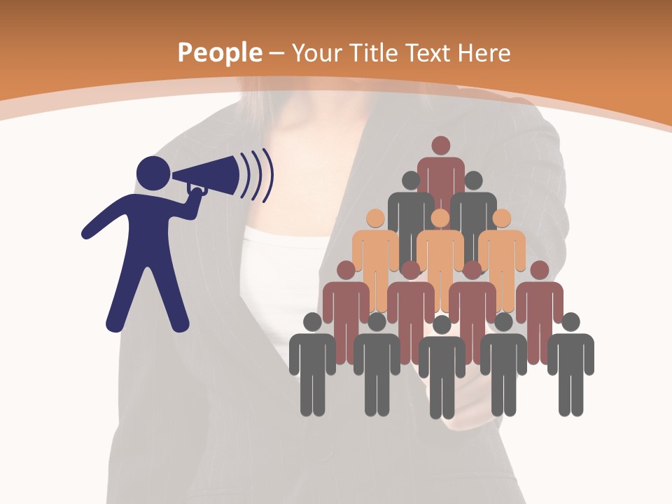 Caucasian Person Isolate PowerPoint Template