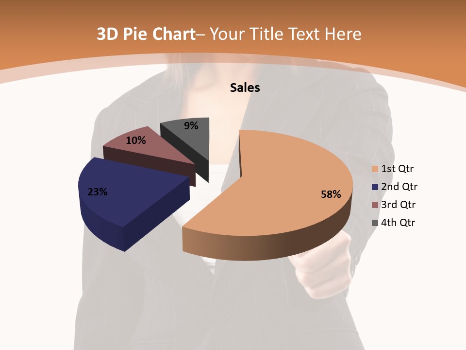 Caucasian Person Isolate PowerPoint Template