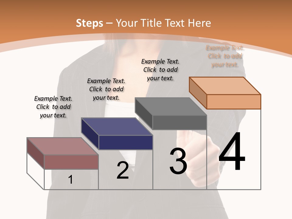 Caucasian Person Isolate PowerPoint Template