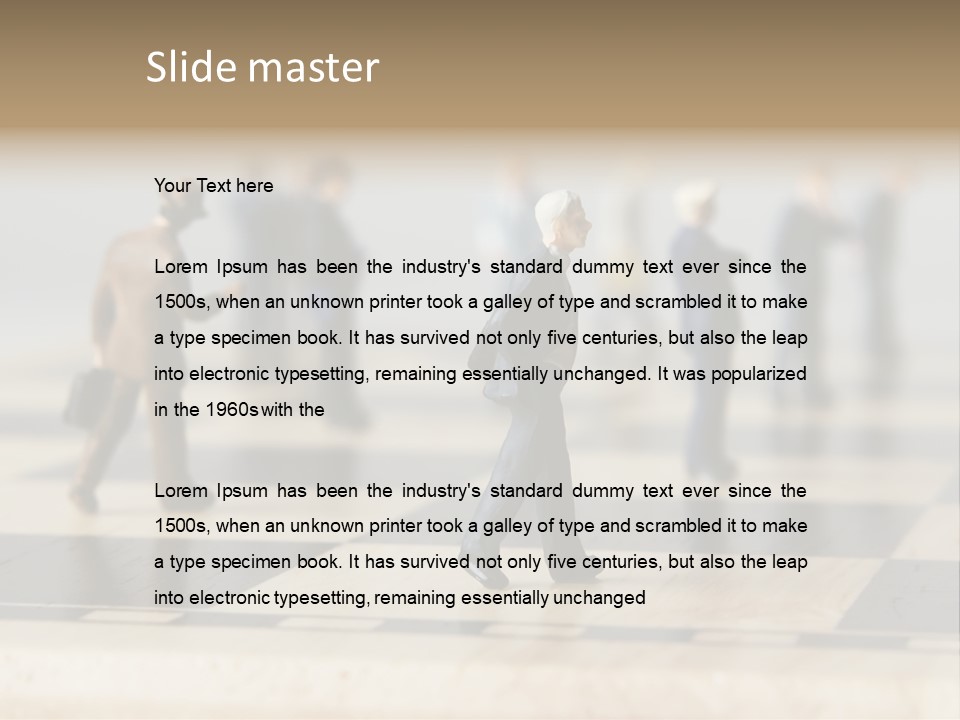 Success Concept Cutthroat PowerPoint Template