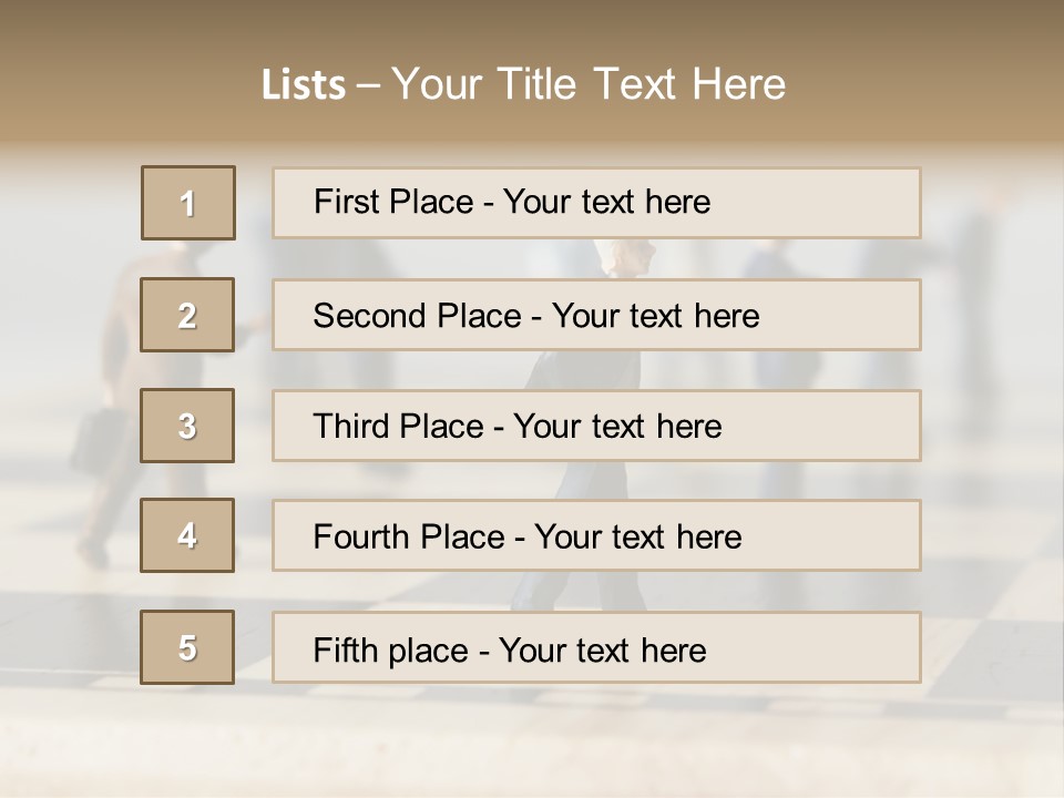 Success Concept Cutthroat PowerPoint Template