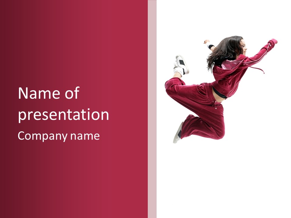 Dancer Movement Elegance PowerPoint Template