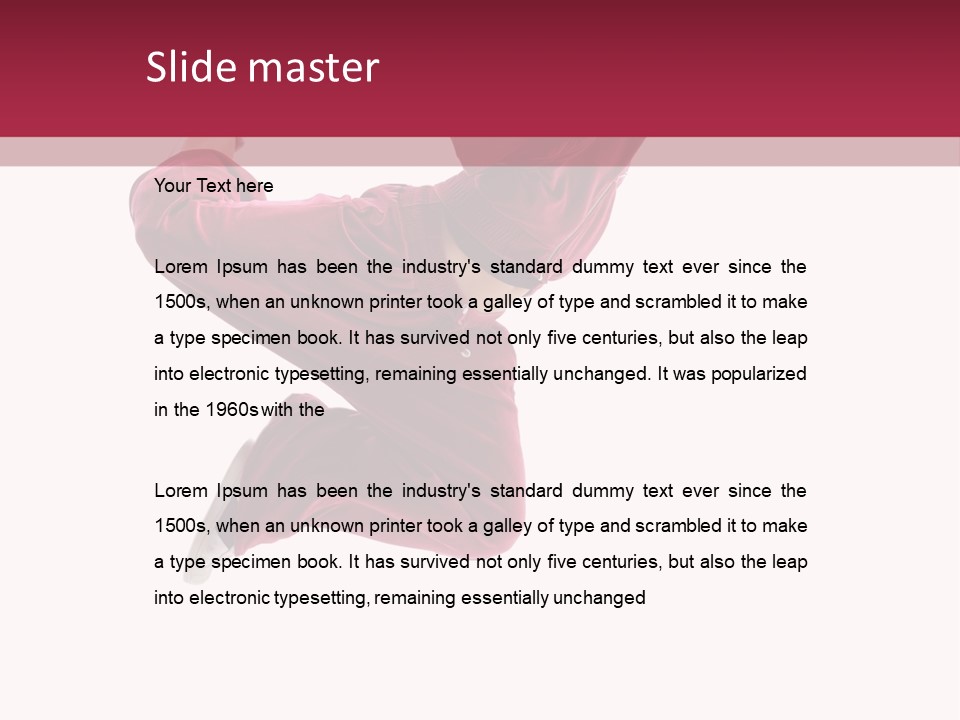 Dancer Movement Elegance PowerPoint Template