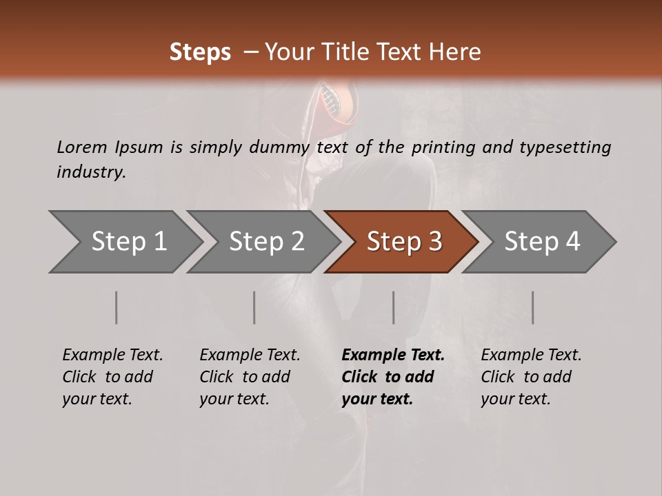Action Performer Jump PowerPoint Template