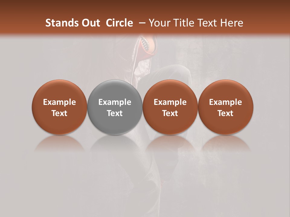 Action Performer Jump PowerPoint Template