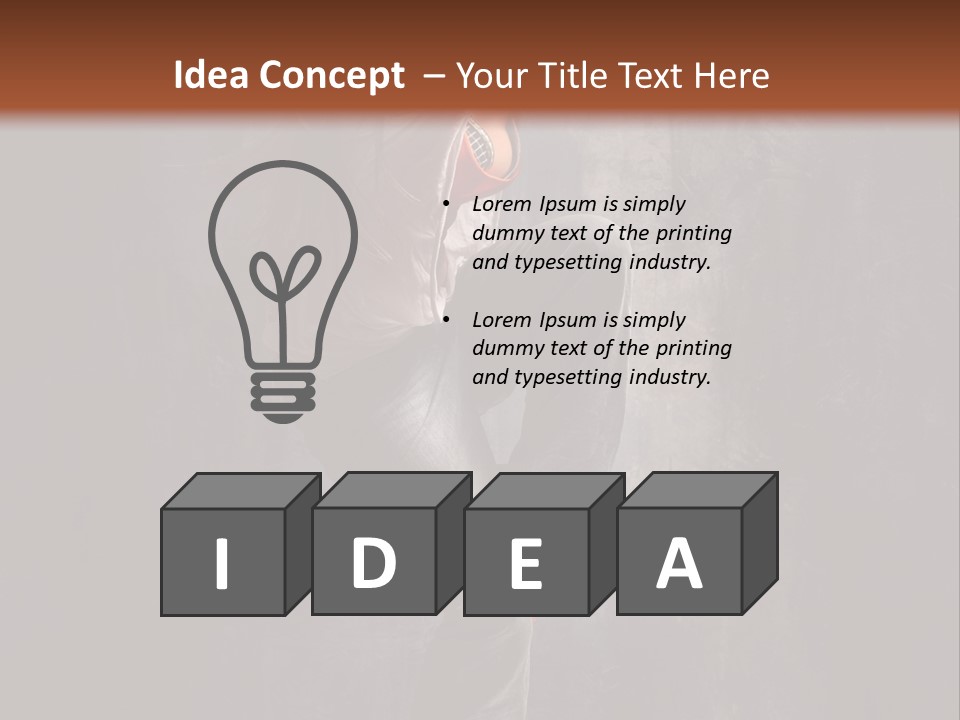 Action Performer Jump PowerPoint Template