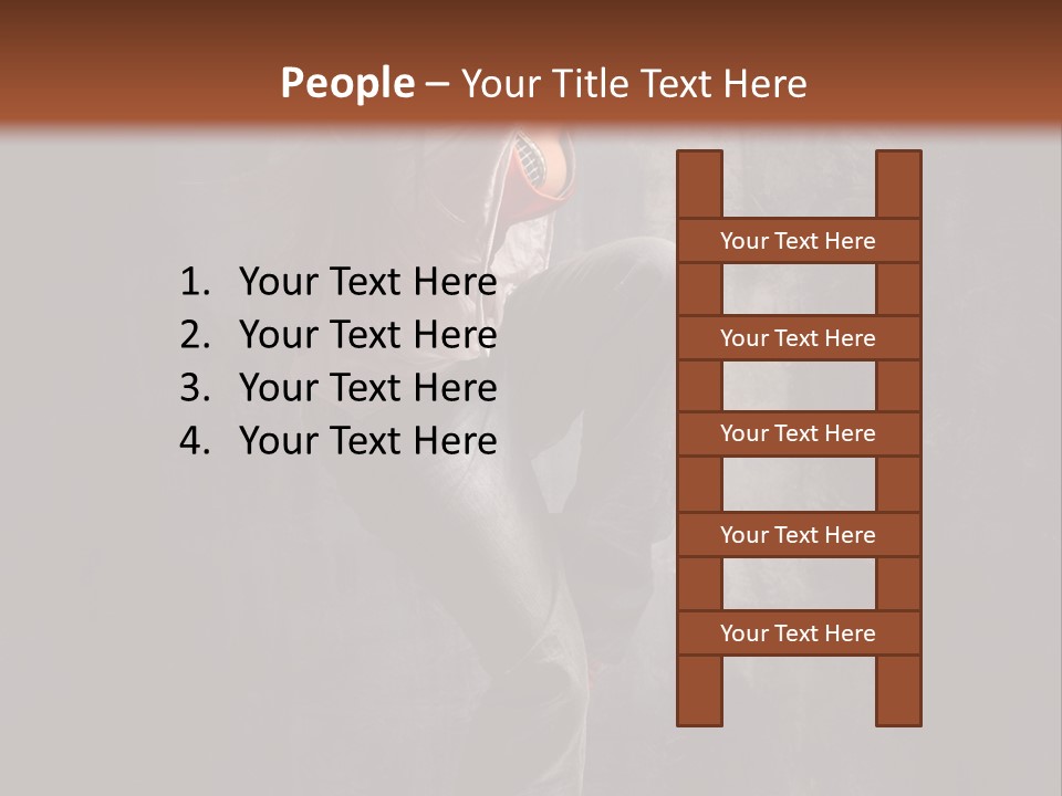 Action Performer Jump PowerPoint Template