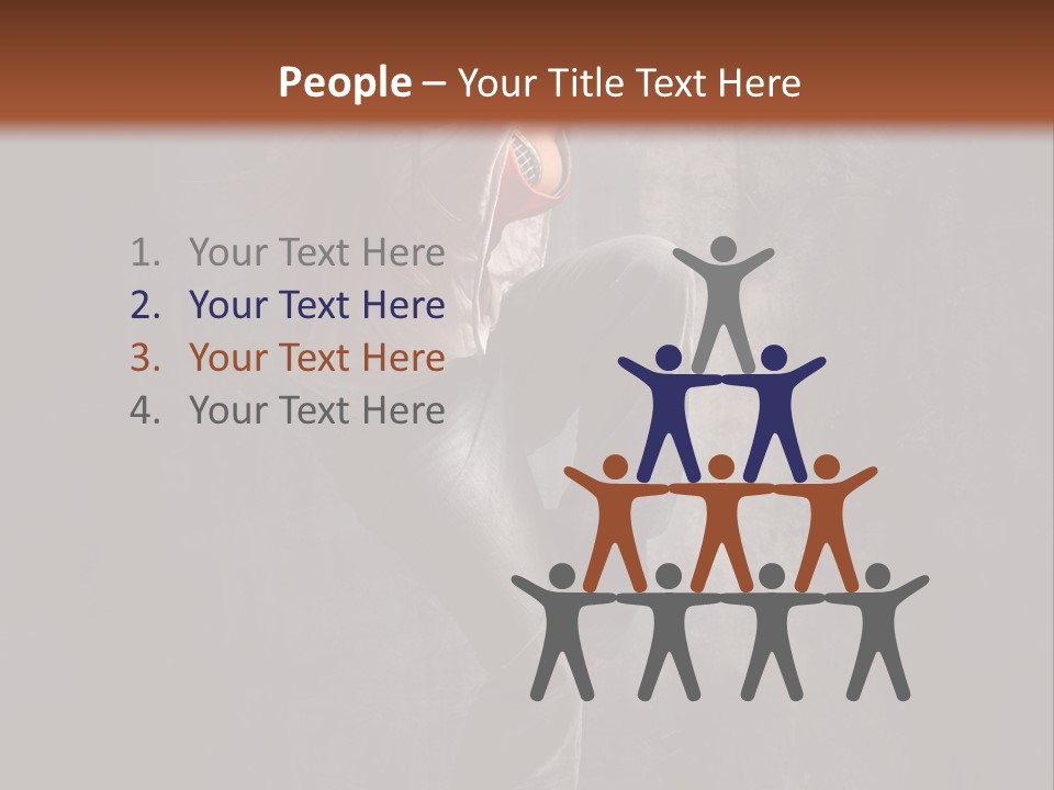 Action Performer Jump PowerPoint Template