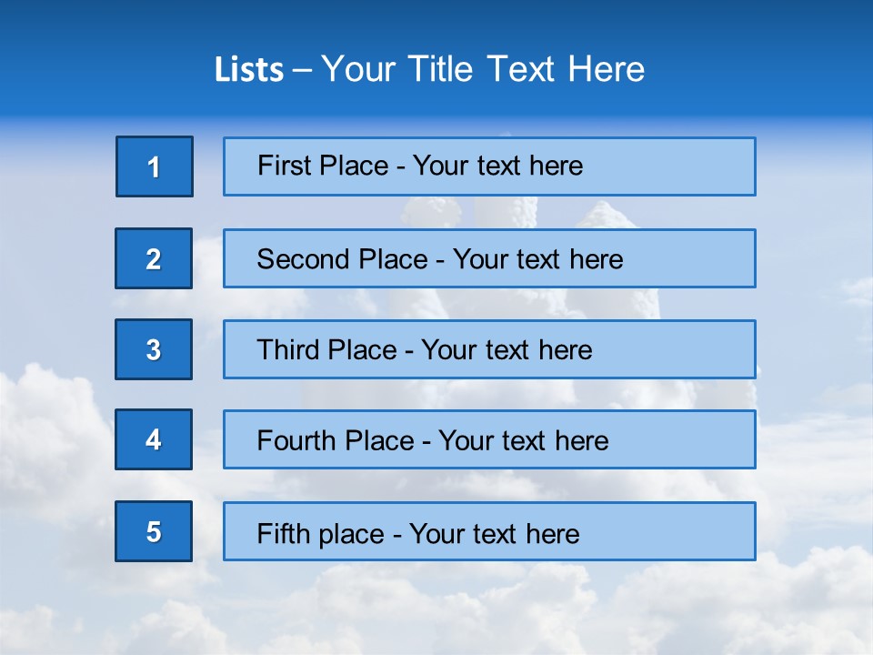 Cloudcastle Castle Clouds PowerPoint Template