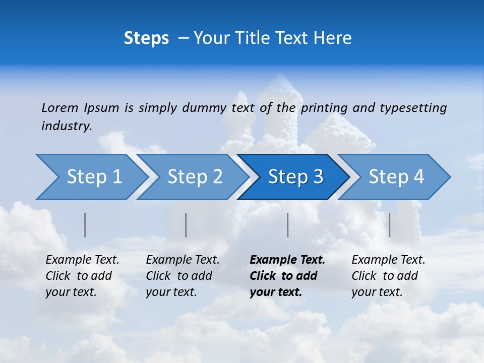 Cloudcastle Castle Clouds PowerPoint Template