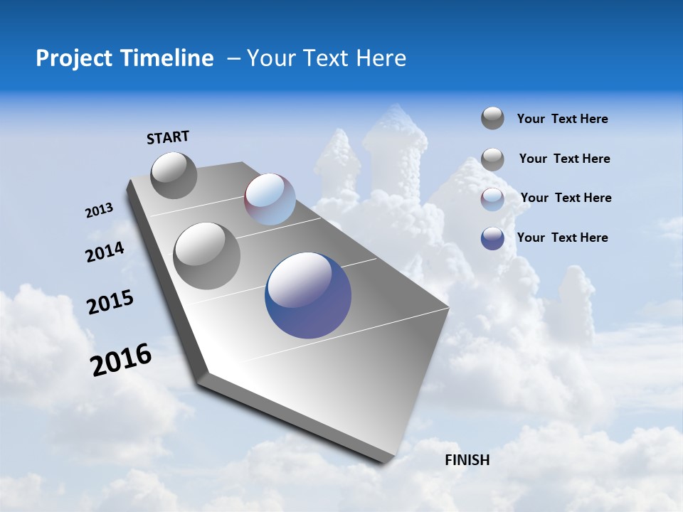 Cloudcastle Castle Clouds PowerPoint Template