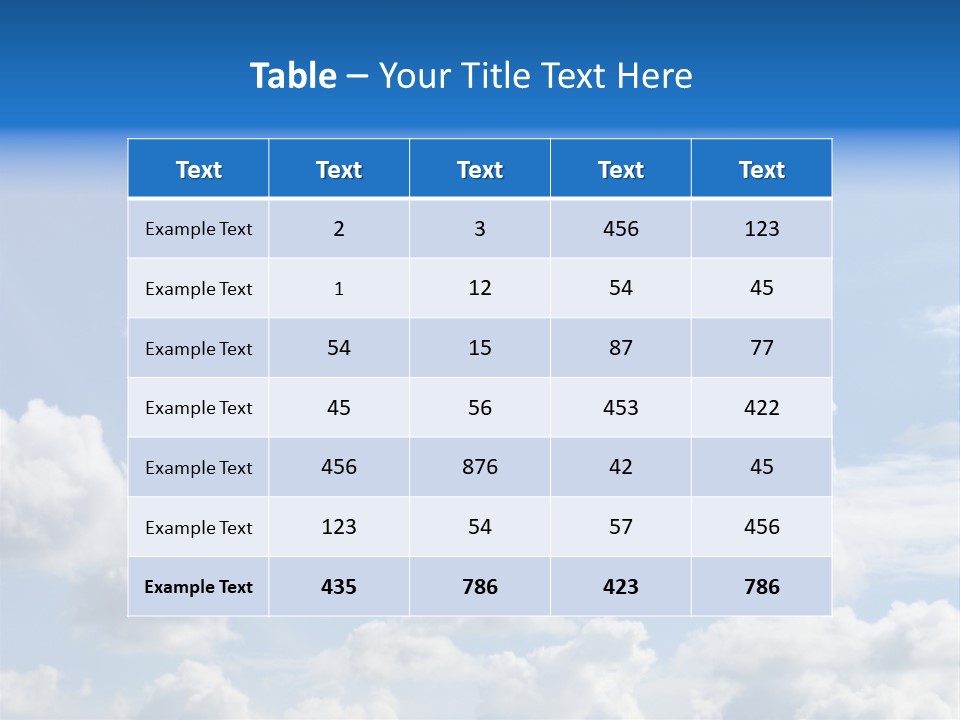 Cloudcastle Castle Clouds PowerPoint Template