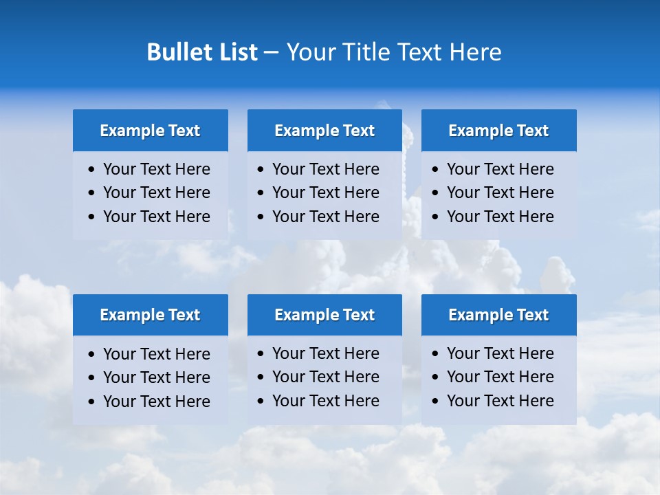 Cloudcastle Castle Clouds PowerPoint Template