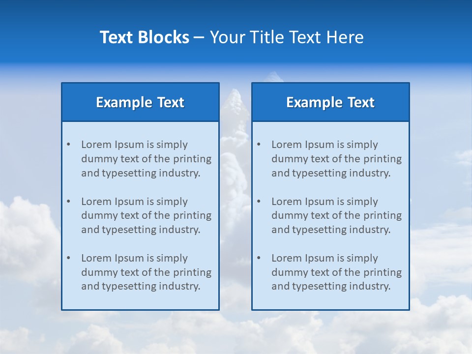 Cloudcastle Castle Clouds PowerPoint Template