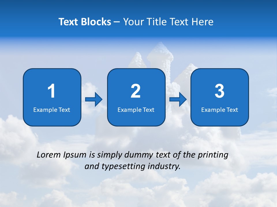 Cloudcastle Castle Clouds PowerPoint Template