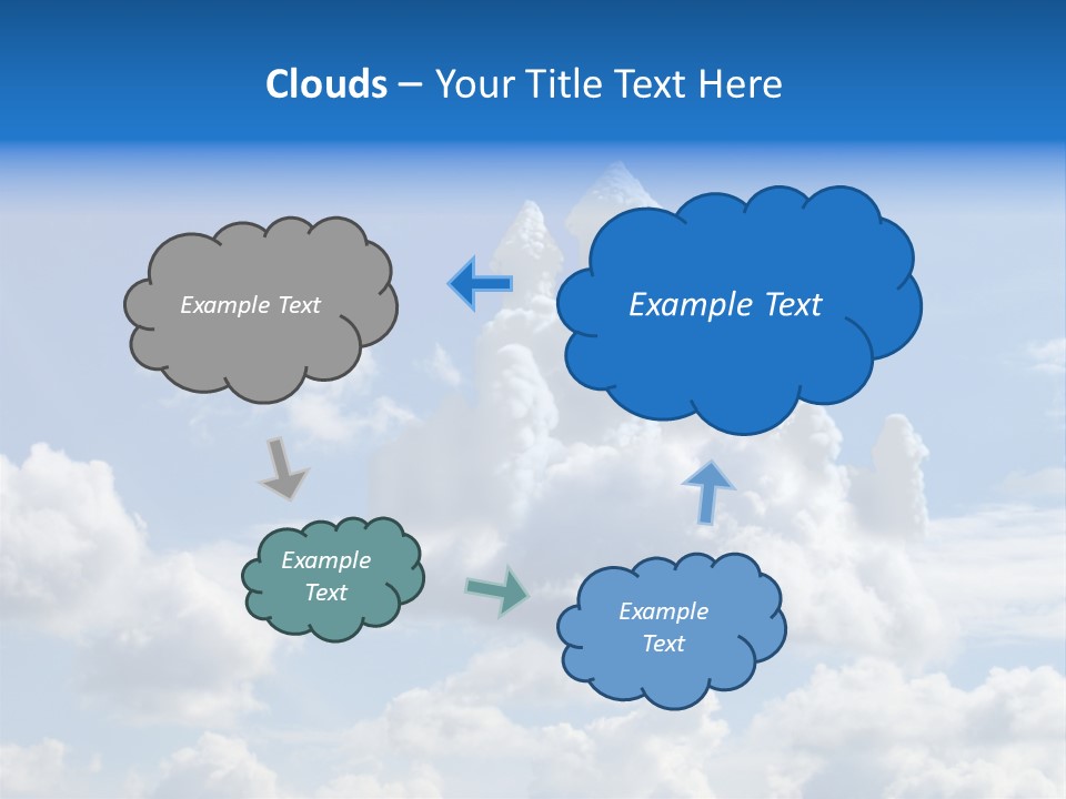 Cloudcastle Castle Clouds PowerPoint Template