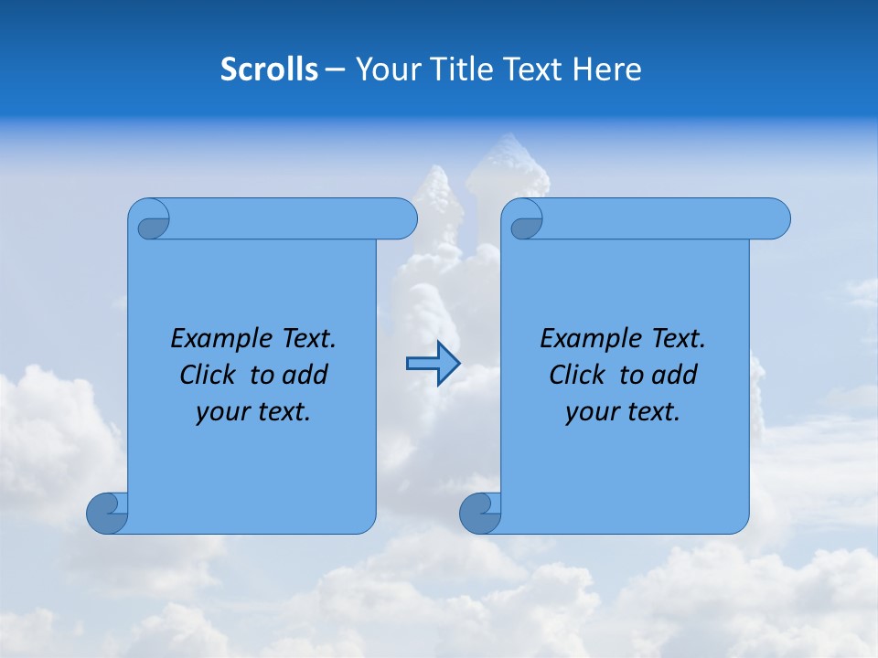 Cloudcastle Castle Clouds PowerPoint Template
