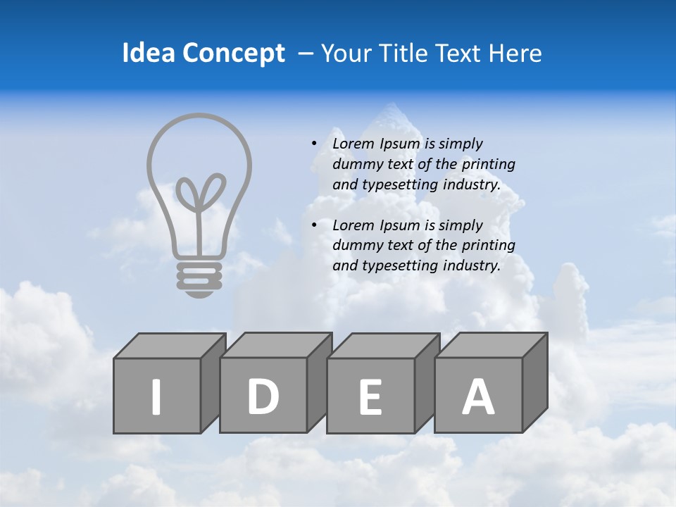 Cloudcastle Castle Clouds PowerPoint Template